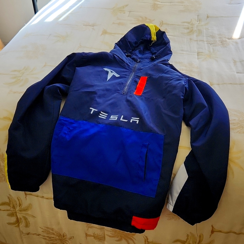 Mens tesla windbreaker!